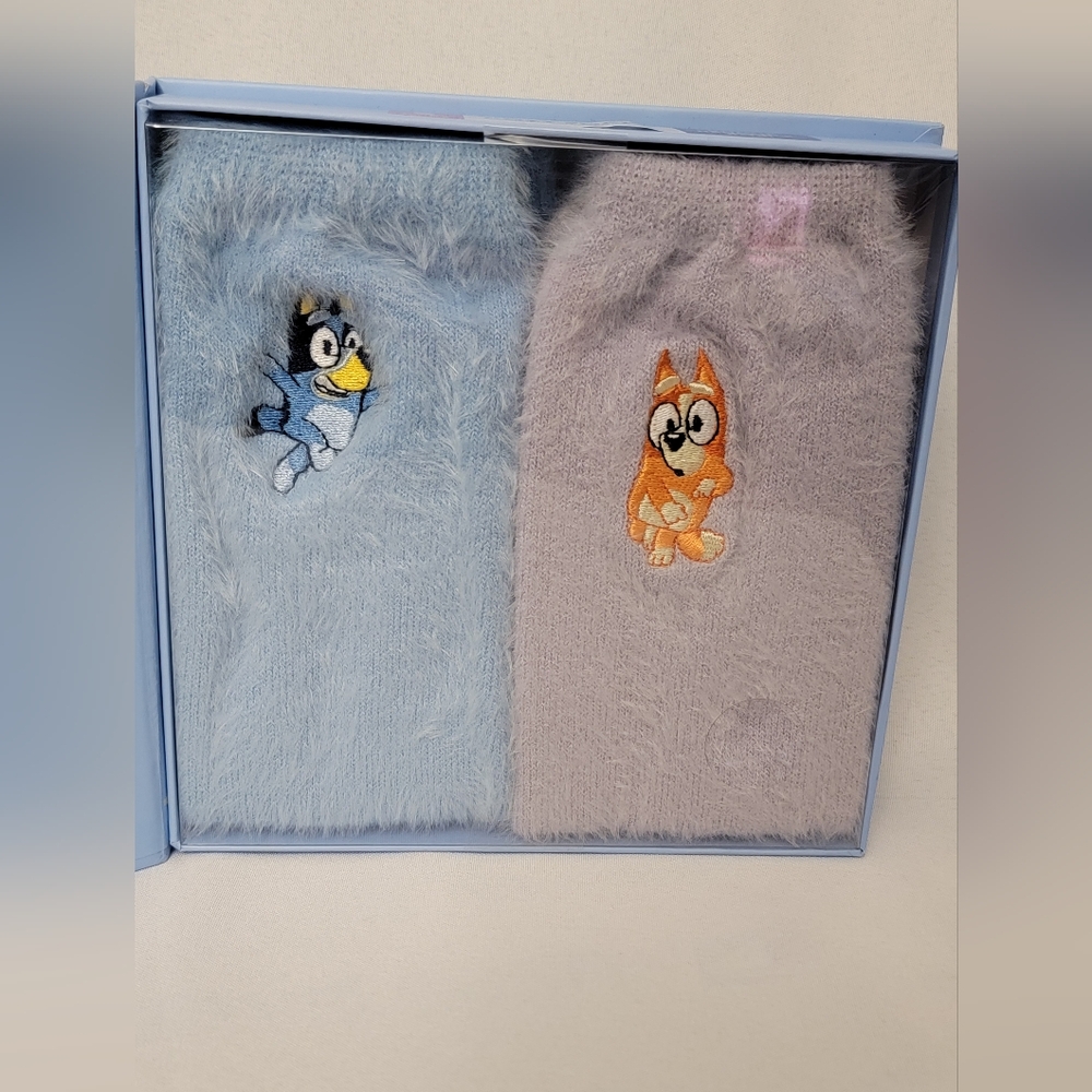 Bluey 2 Pack Fuzzy Socks
